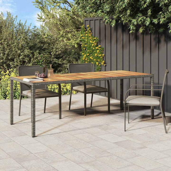 Have Spisebord Grå 250 x 100 x 75 cm Poly rattan