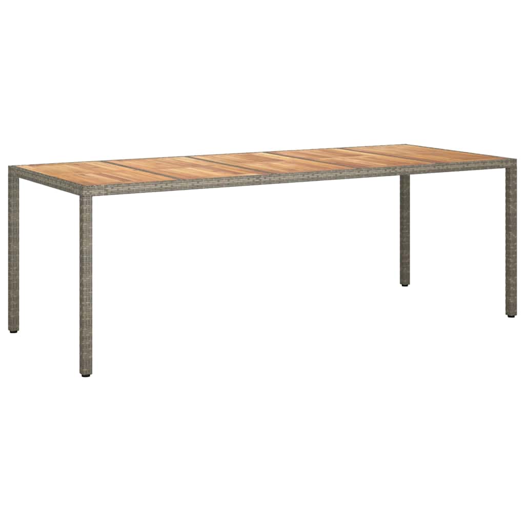 Have Spisebord Grå 250 x 100 x 75 cm Poly rattan