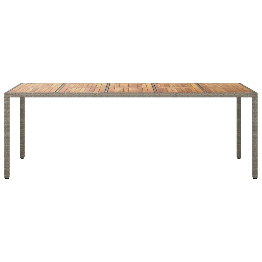 Have Spisebord Grå 250 x 100 x 75 cm Poly rattan
