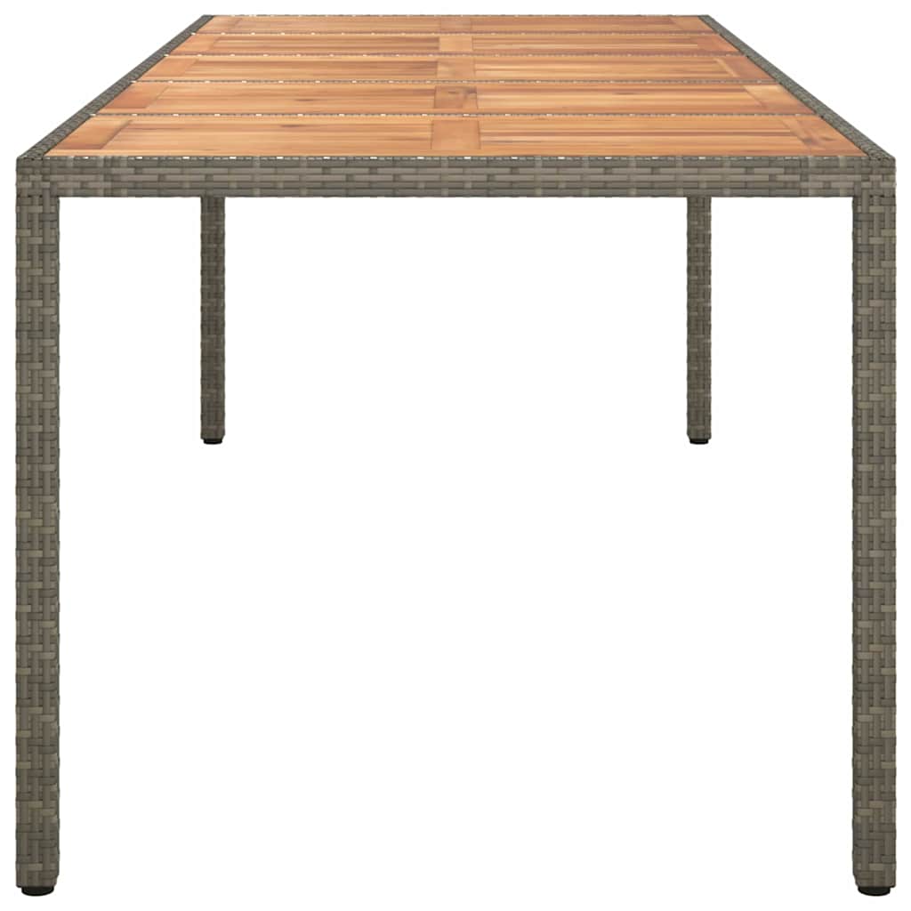 Have Spisebord Grå 250 x 100 x 75 cm Poly rattan