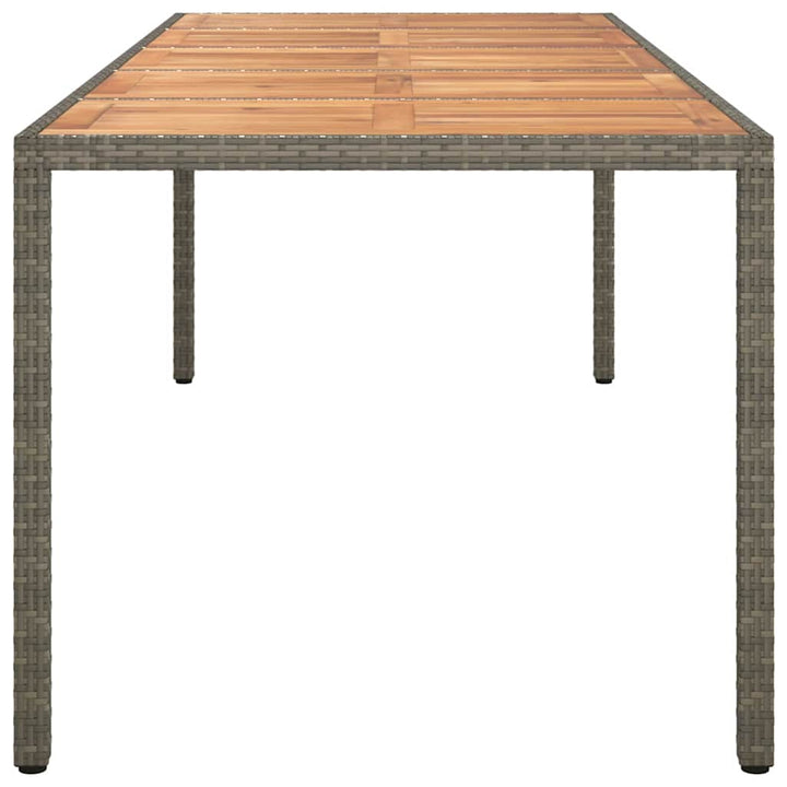 Have Spisebord Grå 250 x 100 x 75 cm Poly rattan
