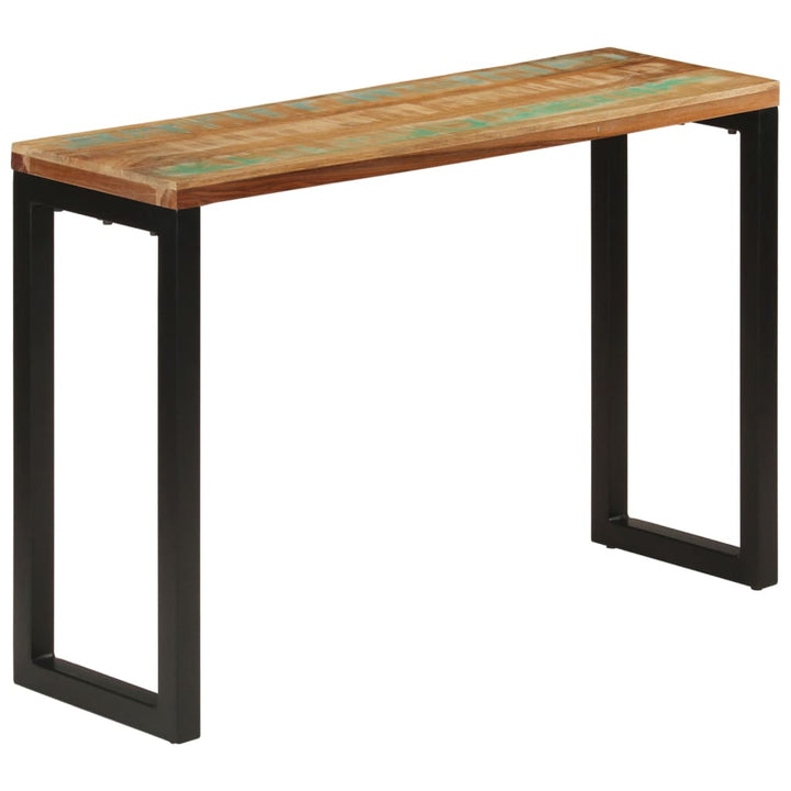 konsolbord 110x35x75 cm massivt genbrugstræ
