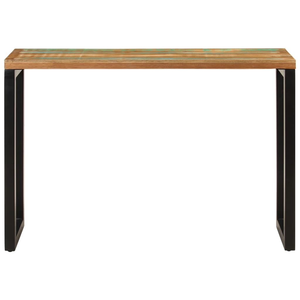 konsolbord 110x35x75 cm massivt genbrugstræ