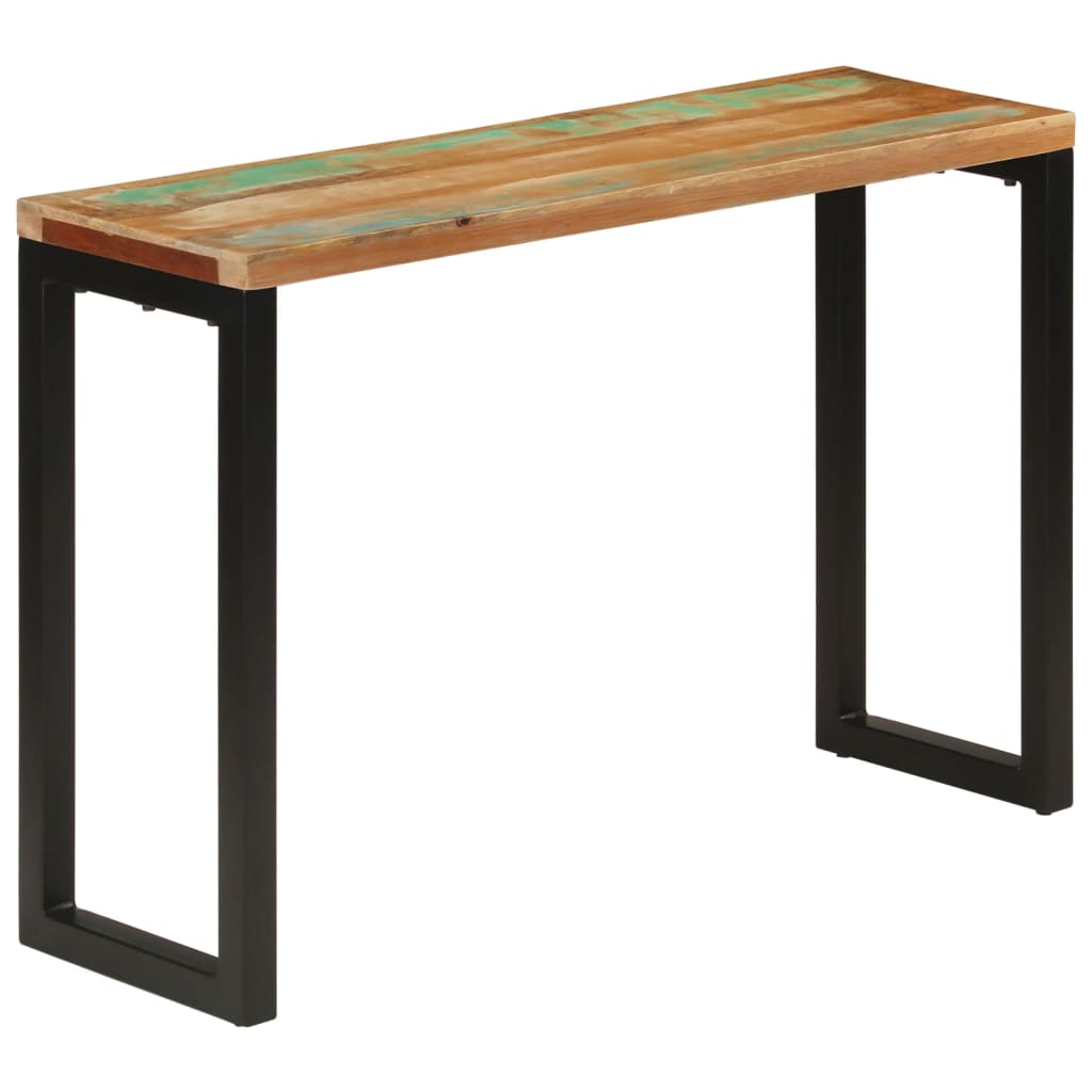 konsolbord 110x35x75 cm massivt genbrugstræ