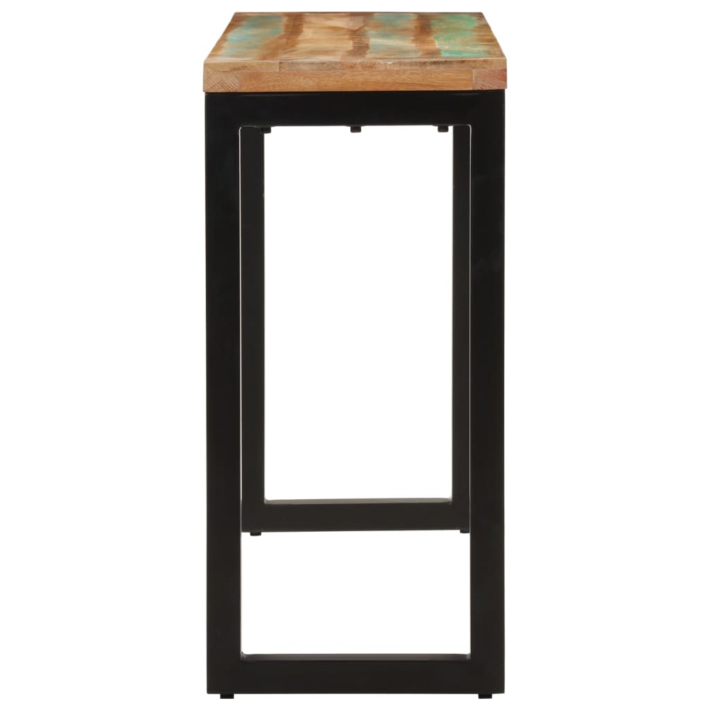 konsolbord 110x35x75 cm massivt genbrugstræ