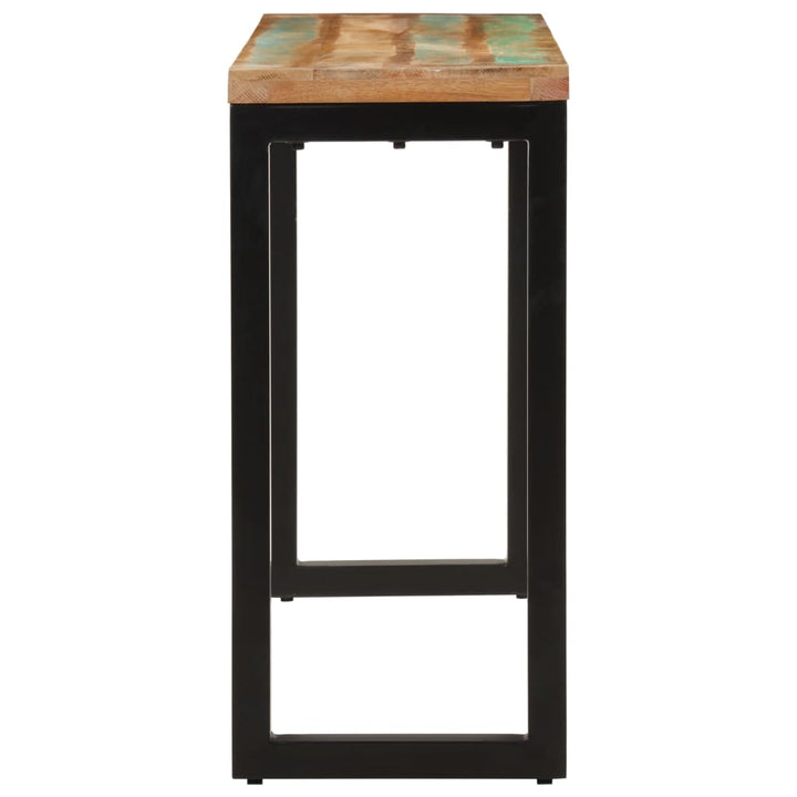 konsolbord 110x35x75 cm massivt genbrugstræ