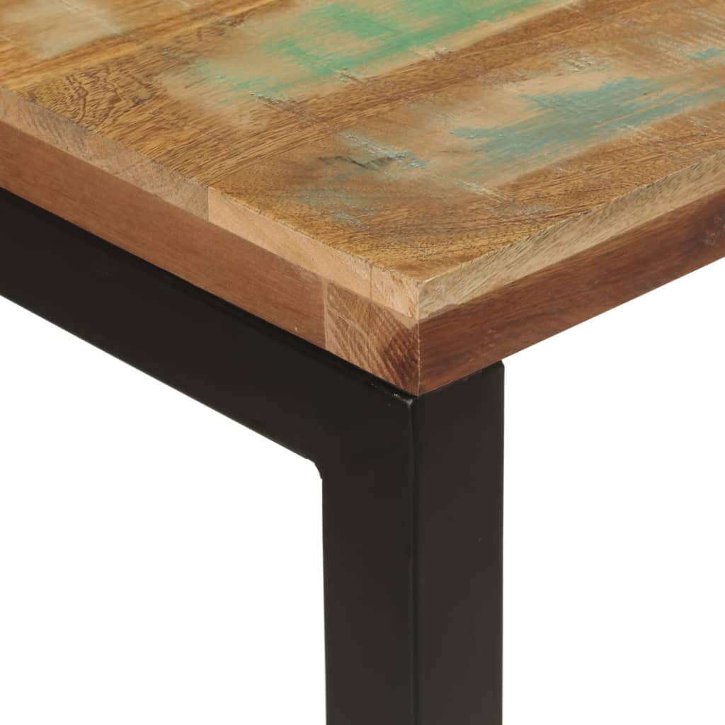 konsolbord 110x35x75 cm massivt genbrugstræ