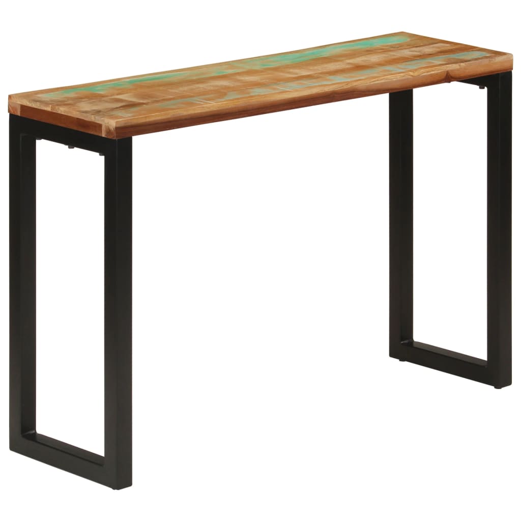 konsolbord 110x35x75 cm massivt genbrugstræ