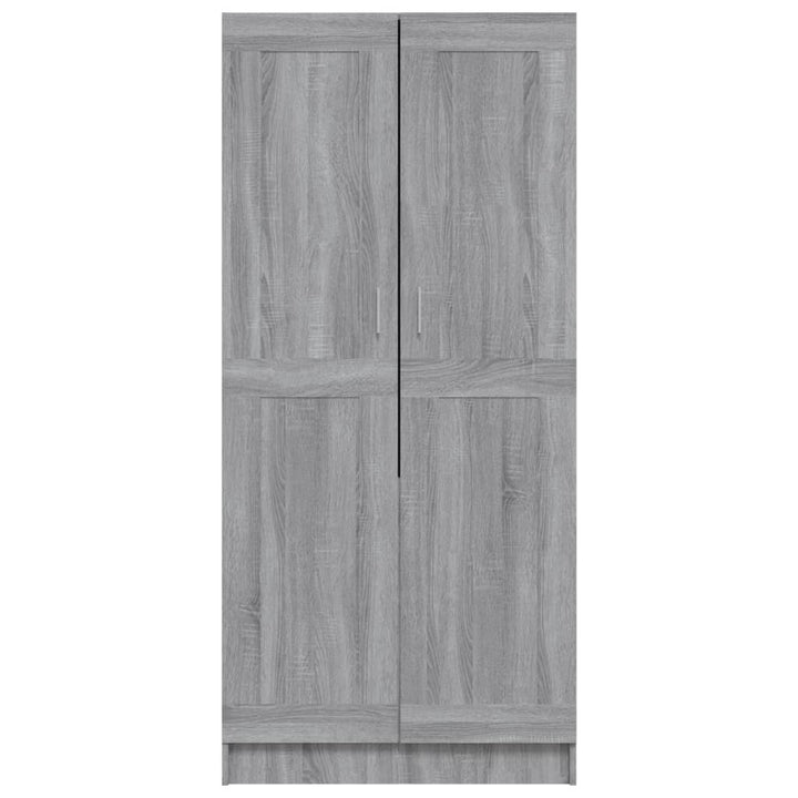 klædeskab 82,5x51,5x180 cm konstrueret træ grå sonoma-eg