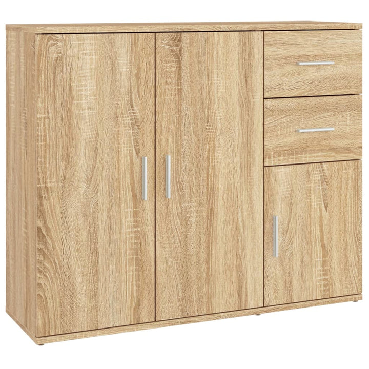skænk Sonoma eg 91x29,5x75 cm konstrueret træ