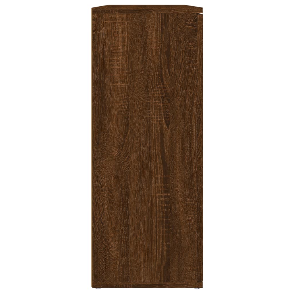 skænk 91x29,5x75 cm konstrueret træ brun egetræsfarve