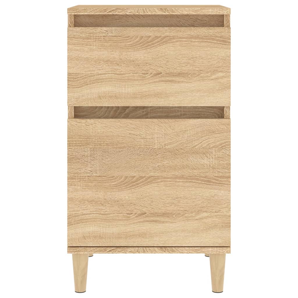 sengeborde 2 stk. 40x35x70 cm sonoma-eg