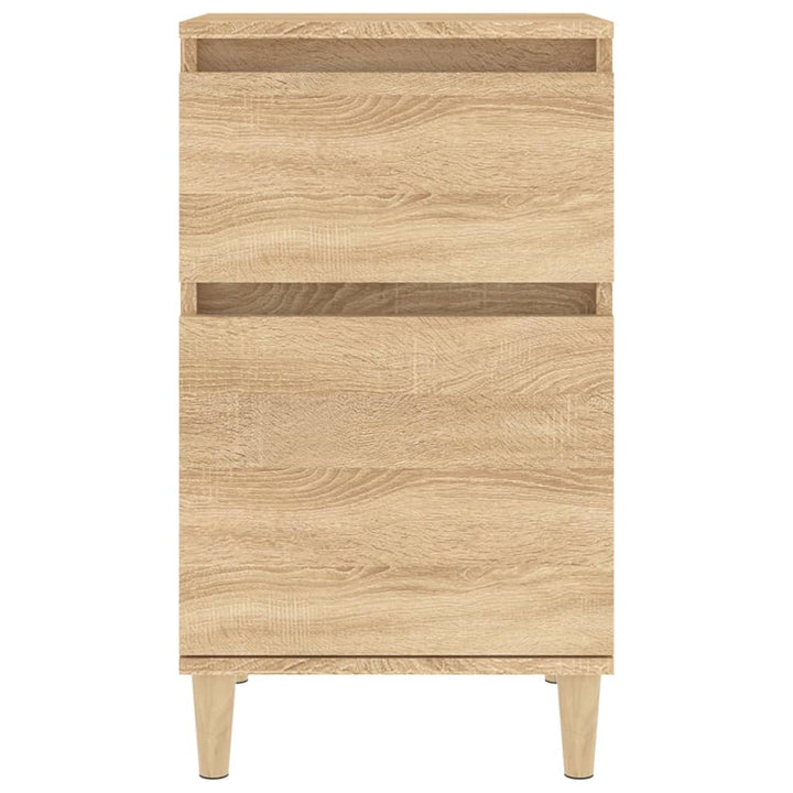 sengeborde 2 stk. 40x35x70 cm sonoma-eg
