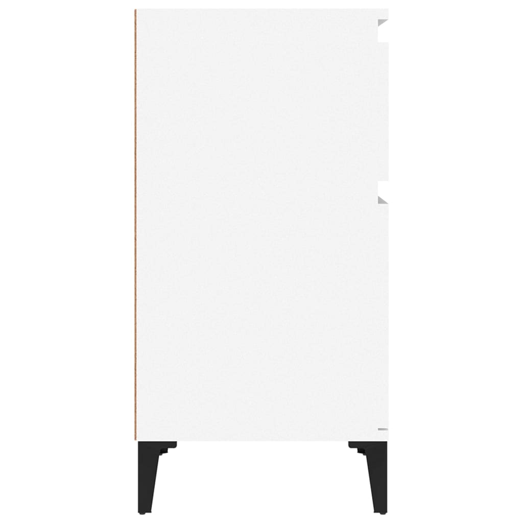 sengeborde 2 stk. 40x35x70 cm hvid