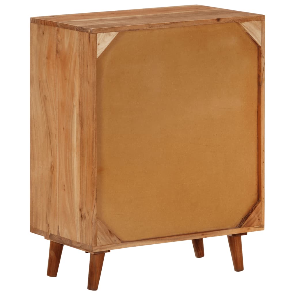 skab 60x35x74 cm massivt akacietræ