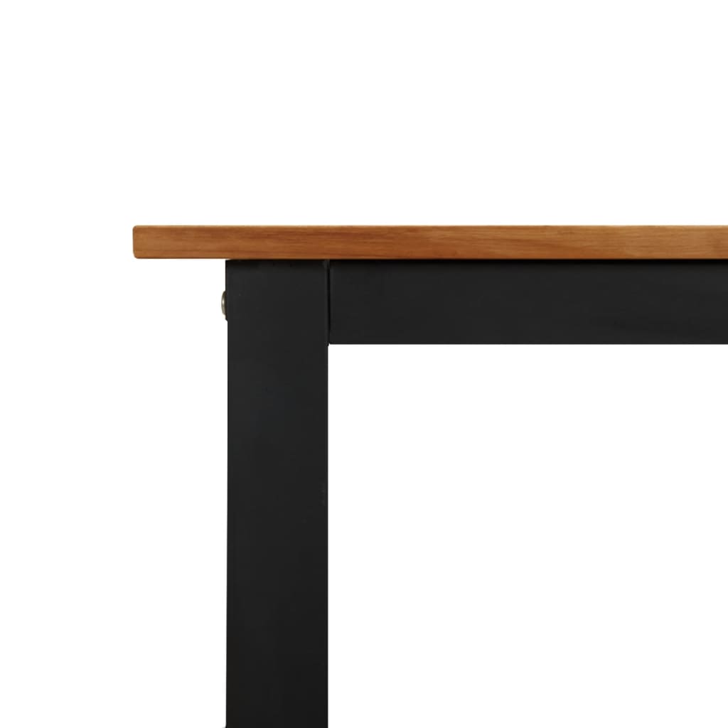 havebord med U-formede ben 200x90x75 cm massivt akacietræ
