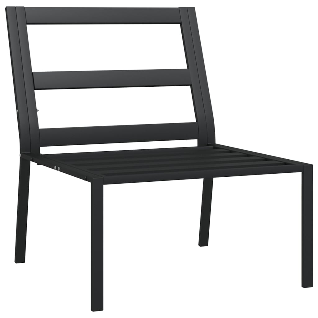 havestole 2 stk. med grå hynder 60x74x79 cm stål