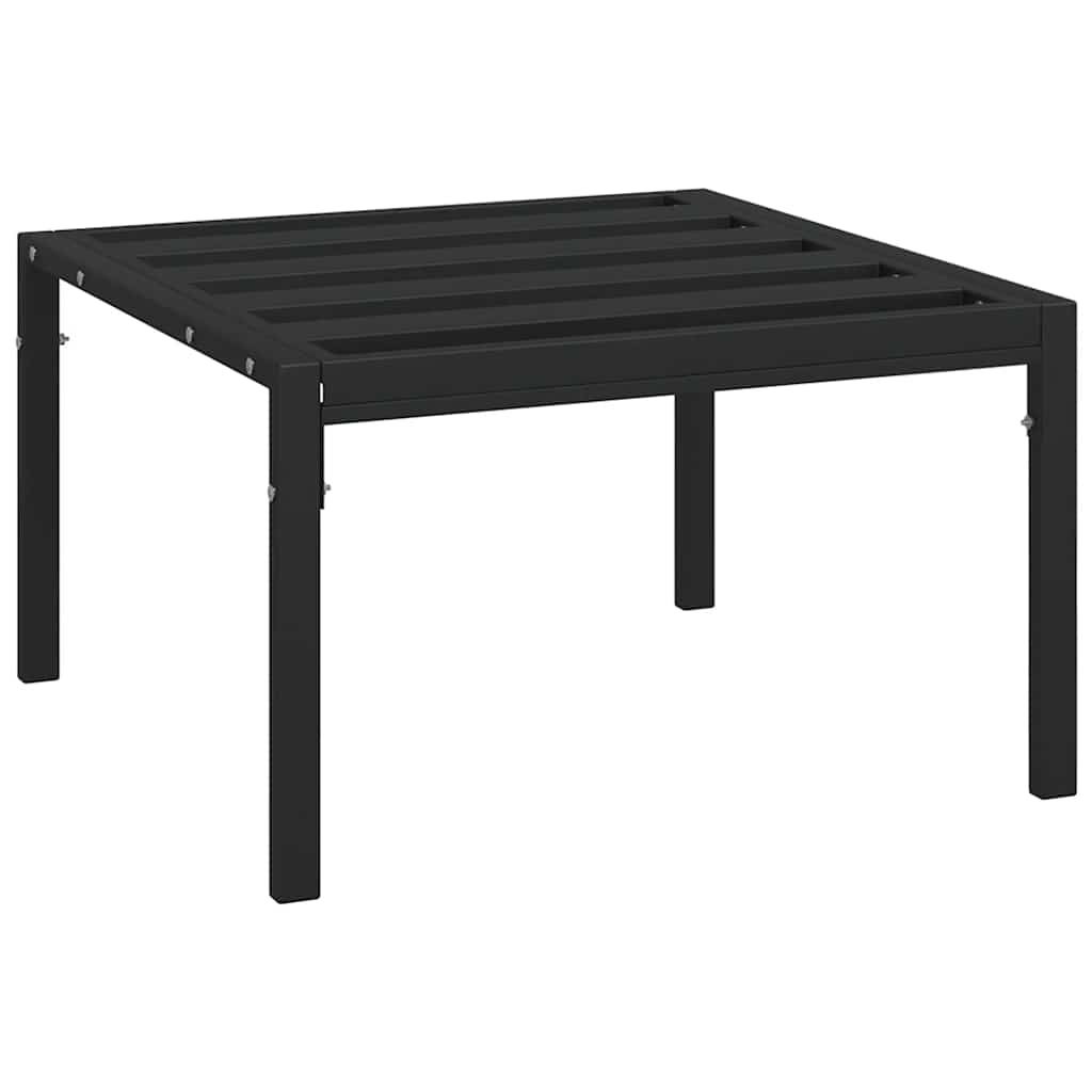 haveskamler 2 stk. med sandfarvede hynder 60x60x35 cm stål