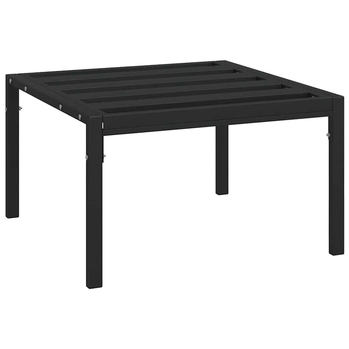 haveskamler 2 stk. med sandfarvede hynder 60x60x35 cm stål