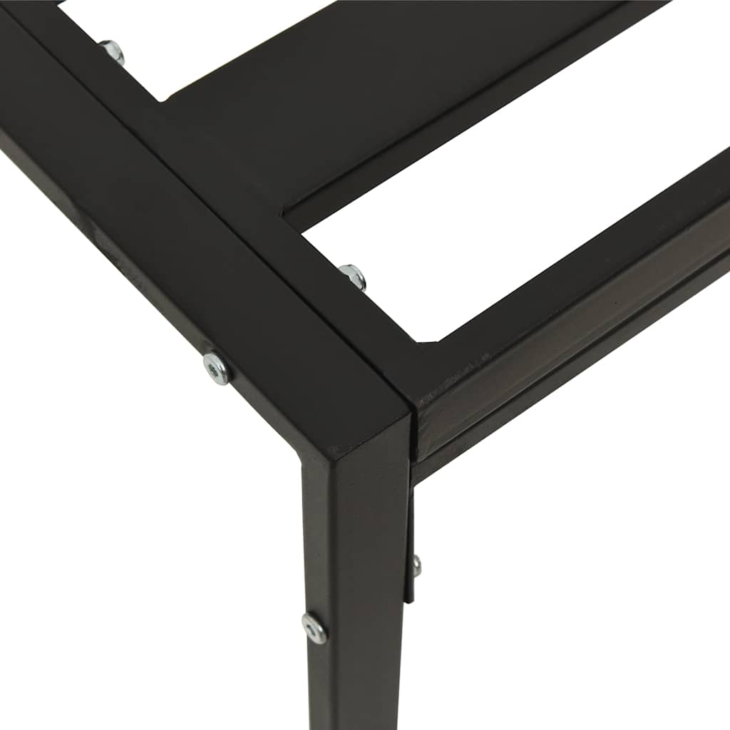 haveskamler 2 stk. med sandfarvede hynder 60x60x35 cm stål