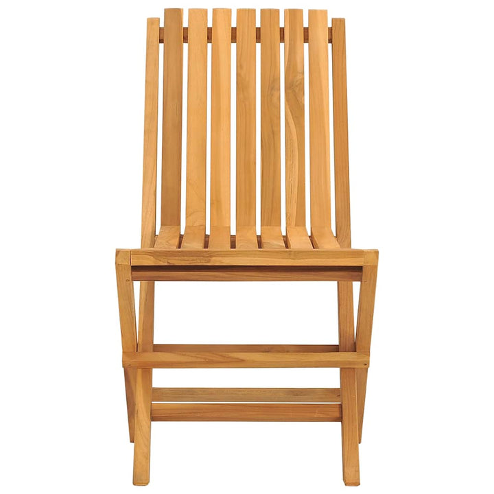 havestole 8 stk. 47x47x89 cm foldbare massivt teaktræ