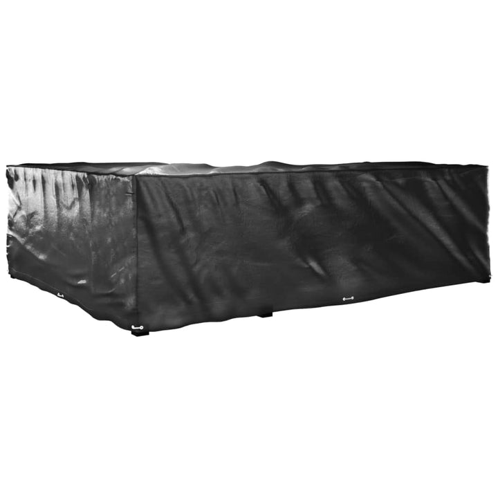 L-formede havemøbelovertræk 2 stk. 260x210x80 cm 16 øjer