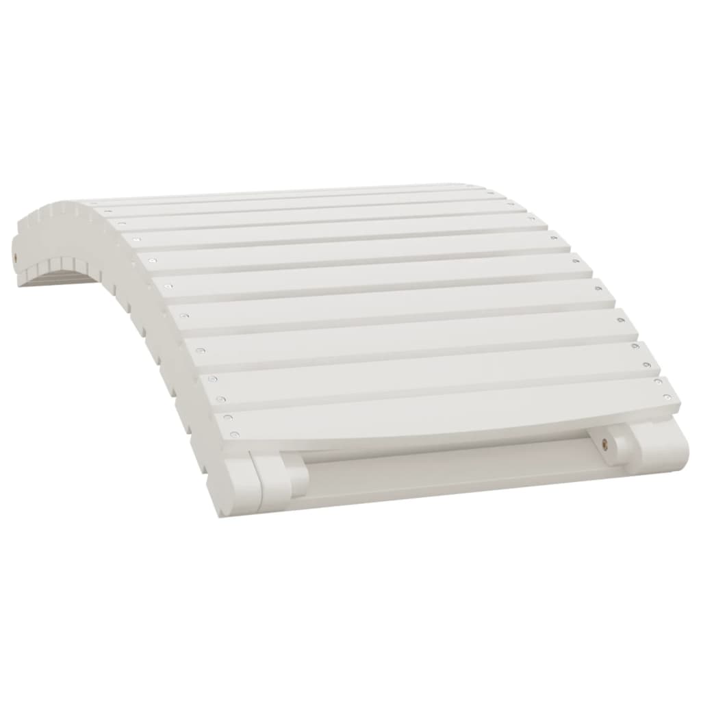 liggestole 2 stk. 184x55x64 cm massivt akacietræ hvid