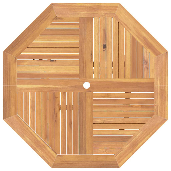 foldbart havebord 110x110x75 cm massivt teaktræ