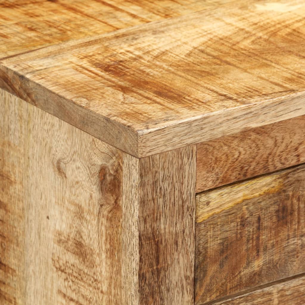 skænk 80x30x65 cm massivt ru mangotræ