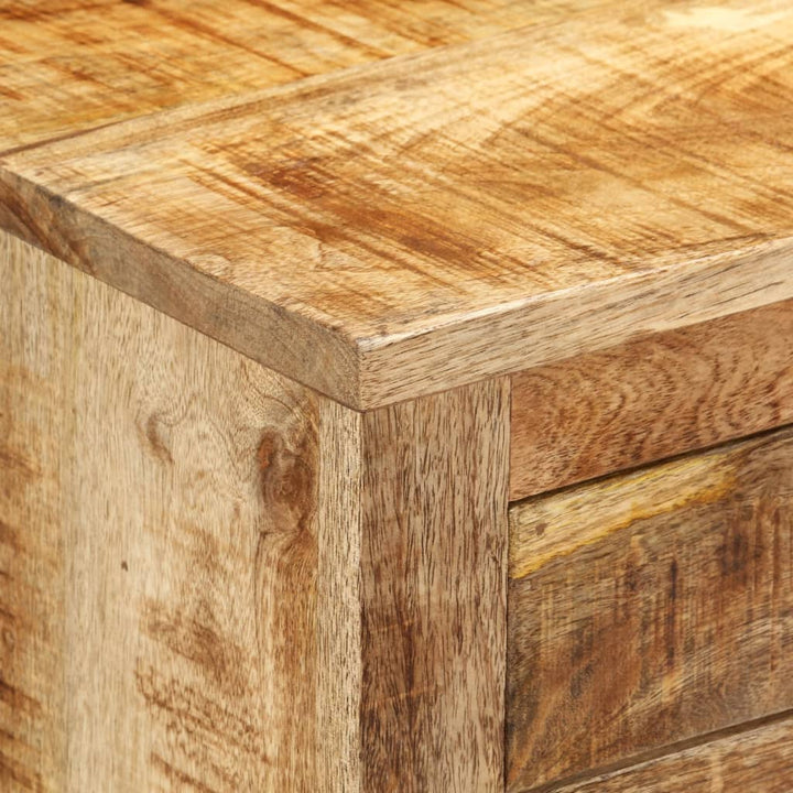 skænk 80x30x65 cm massivt ru mangotræ