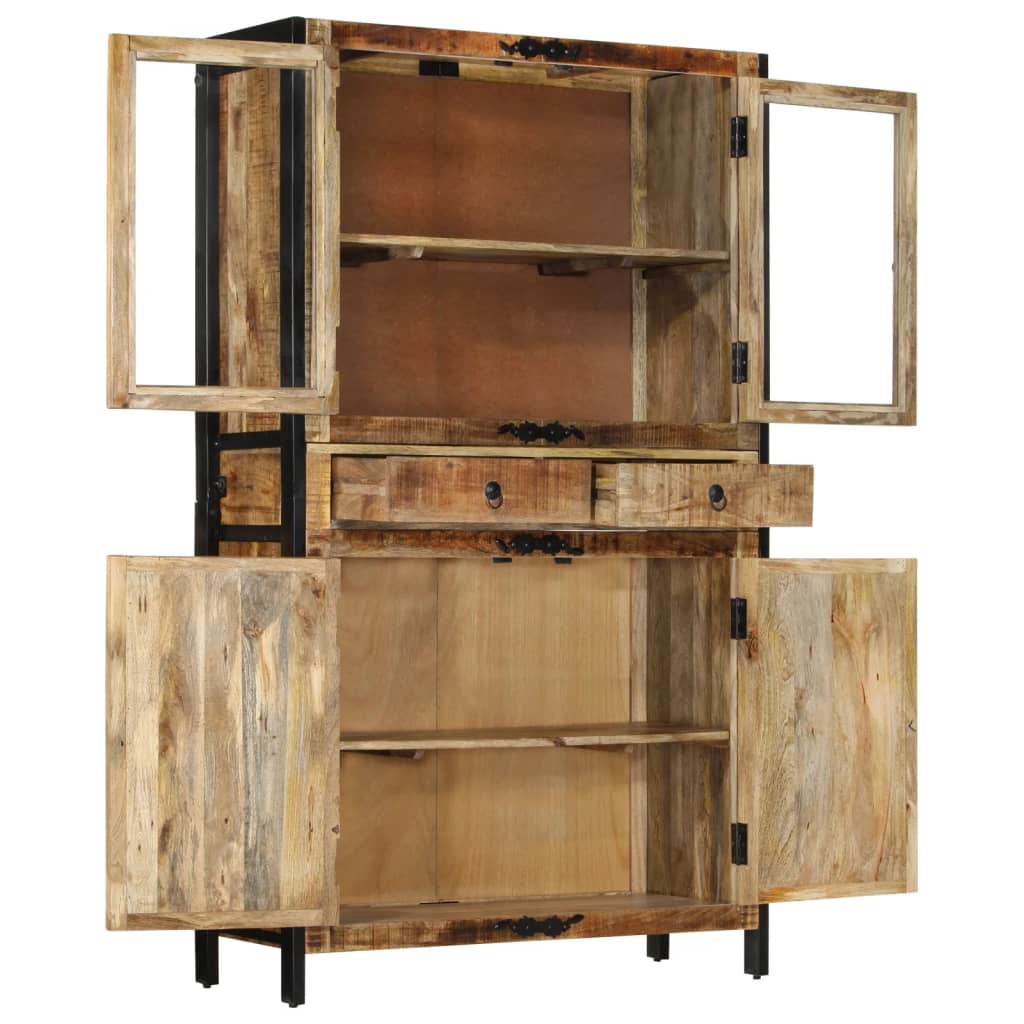 skænk 100x40x175 cm massivt ru mangotræ