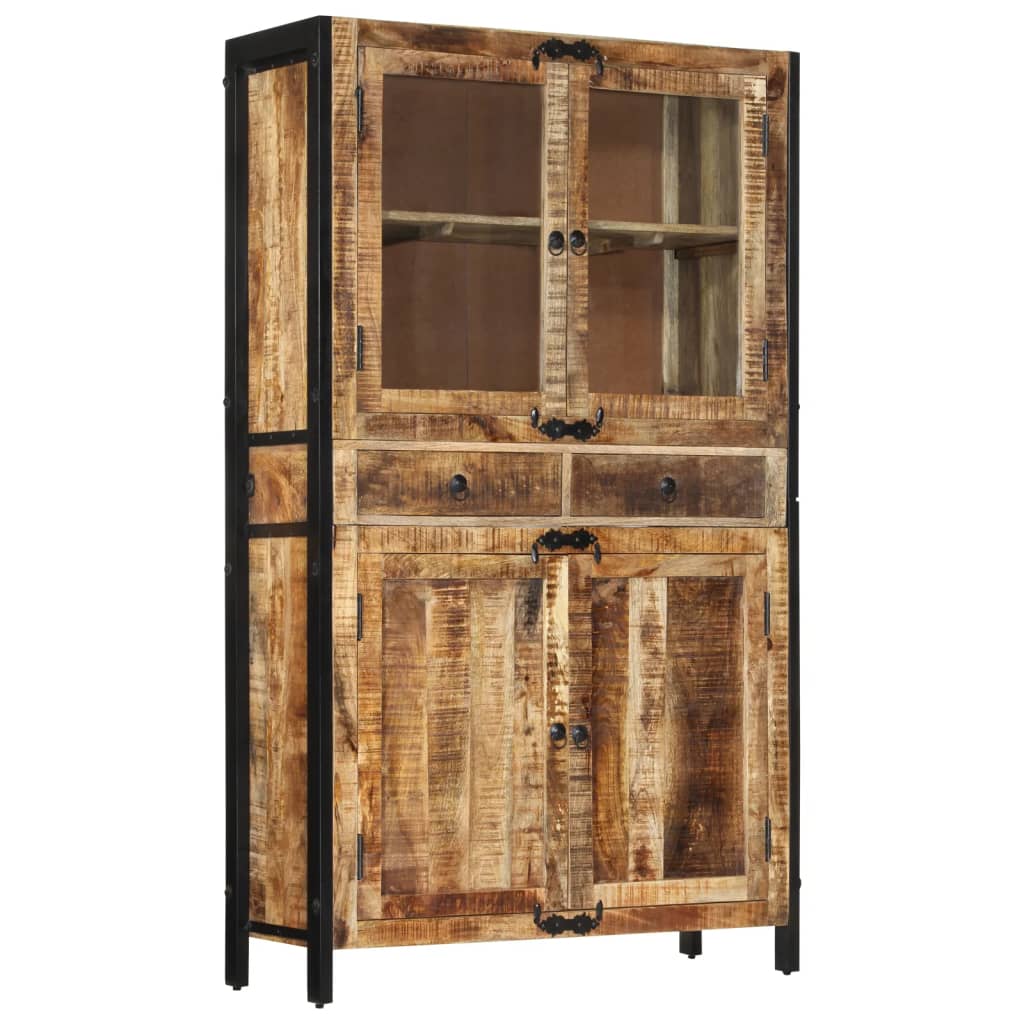 skænk 100x40x175 cm massivt ru mangotræ