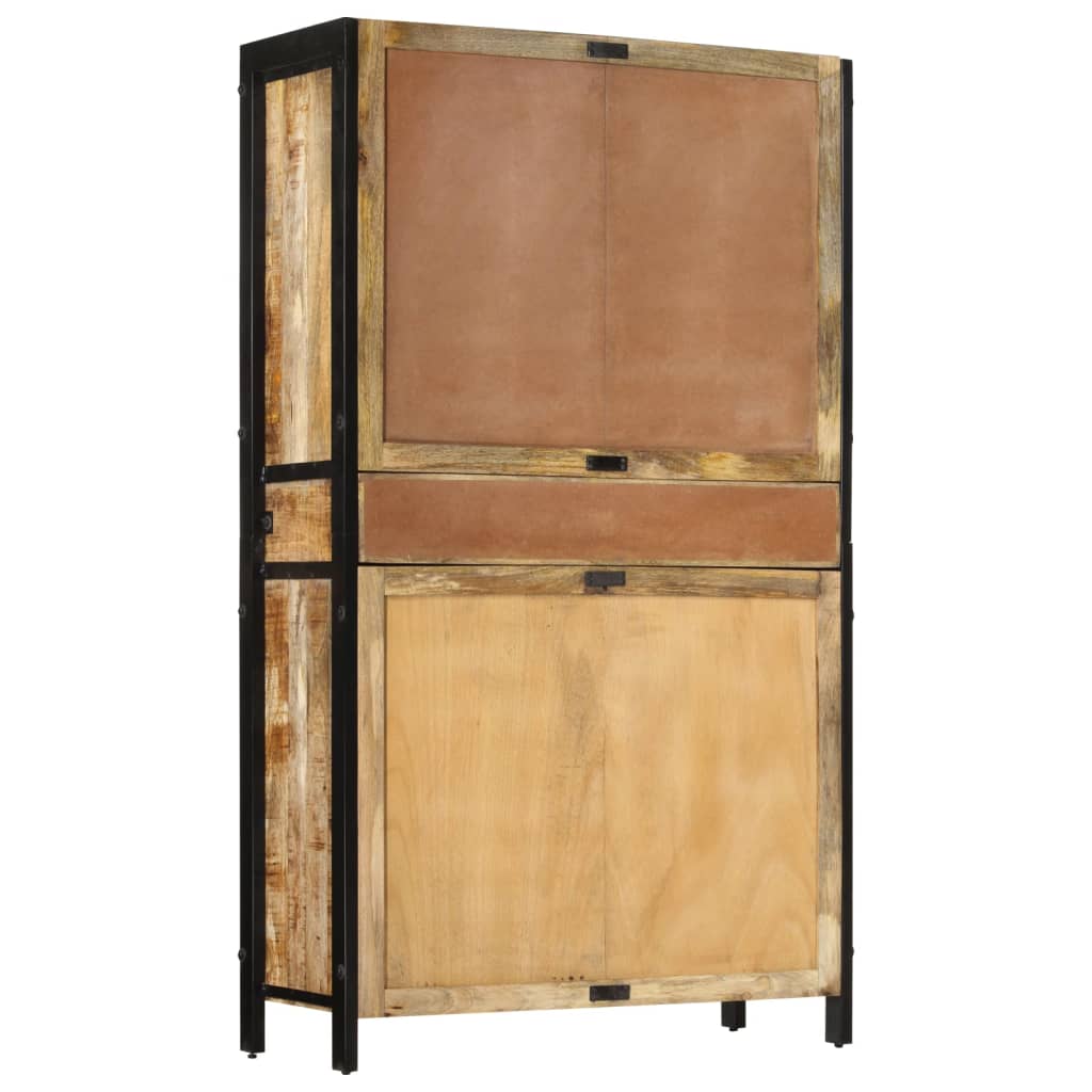 skænk 100x40x175 cm massivt ru mangotræ