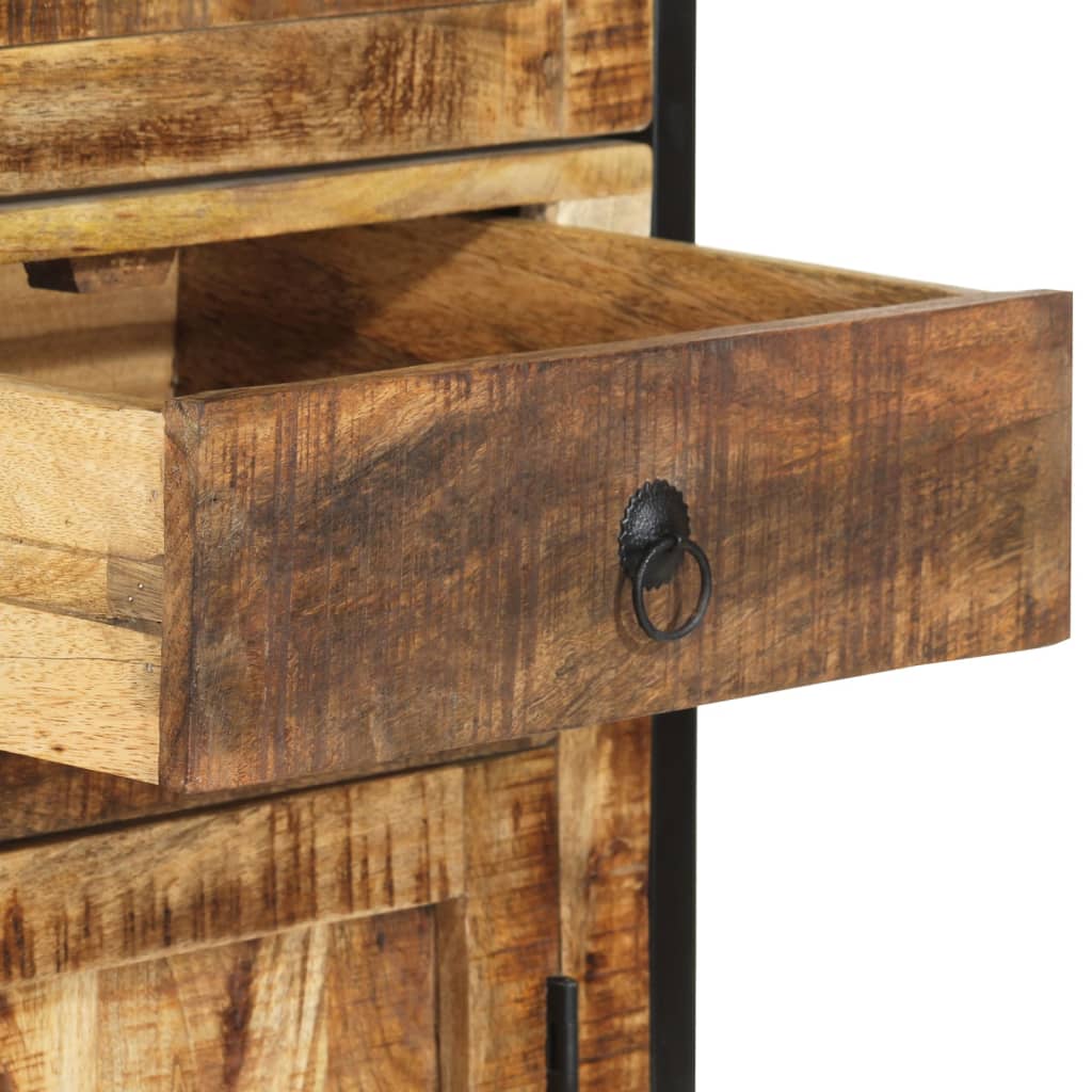 skænk 100x40x175 cm massivt ru mangotræ