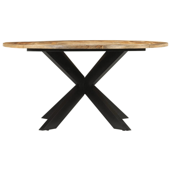 spisebord Ø560x76 cm massivt ru mangotræ