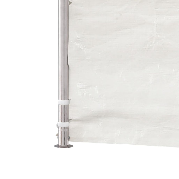pavillon med tag 6,69x5,88x3,75 m polyethylen hvid