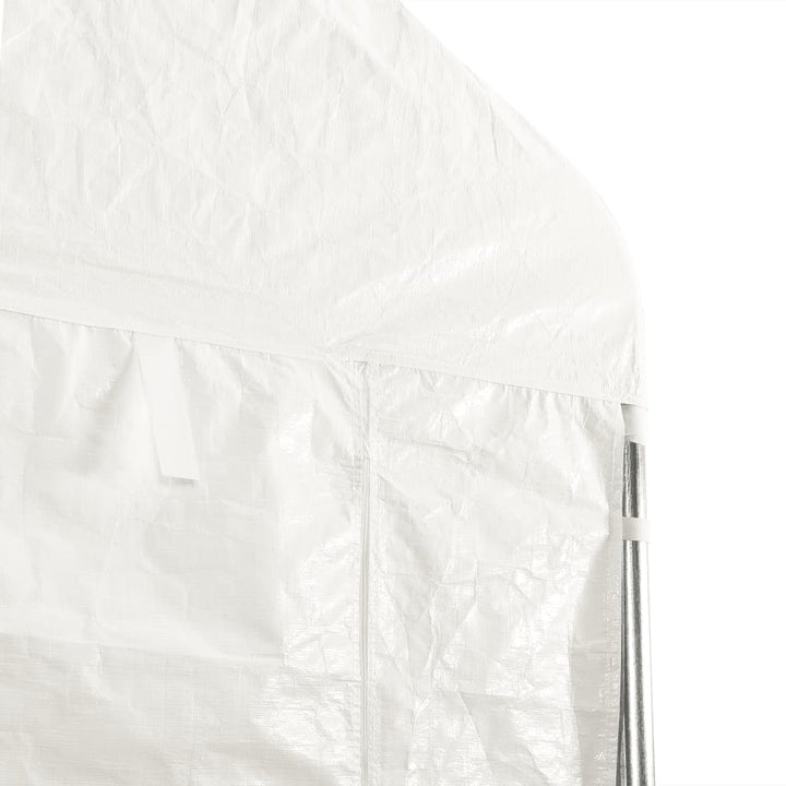 pavillon med tag 8,92x5,88x3,75 m polyethylen hvid