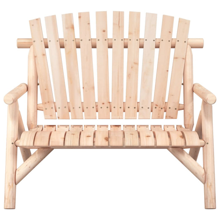 2-personers havebænk 119x85x98 cm massivt grantræ