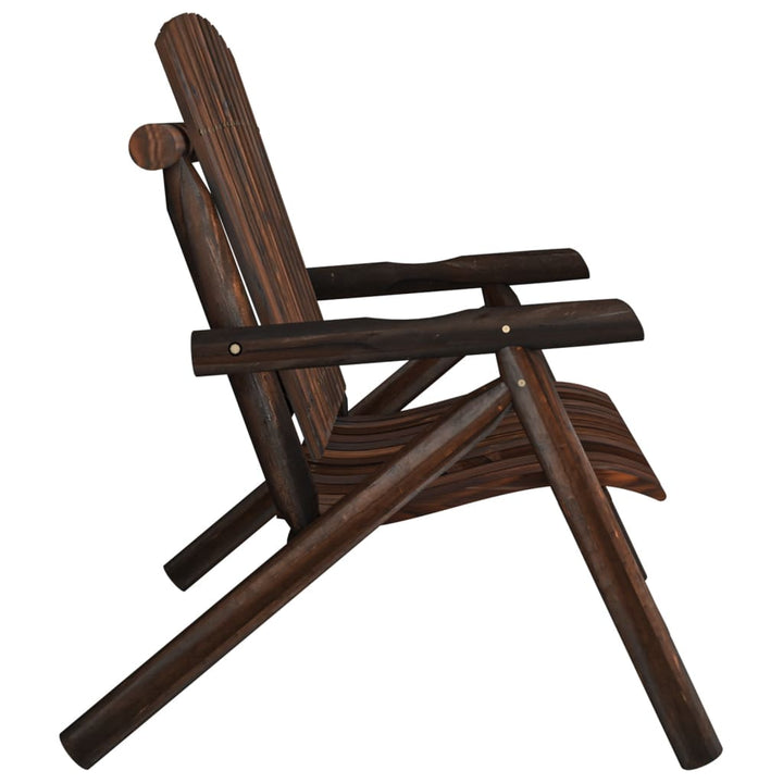 2-personers havebænk 119x85x98 cm massivt grantræ