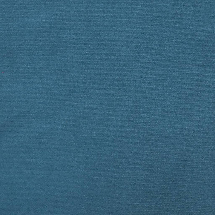 stol med høj ryg knapdesign velour blå