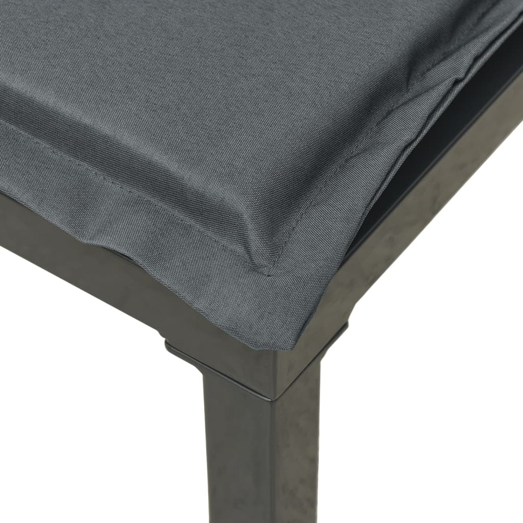 hjørnemoduler til havesofa 2 stk. m. hynder polyrattan sort grå