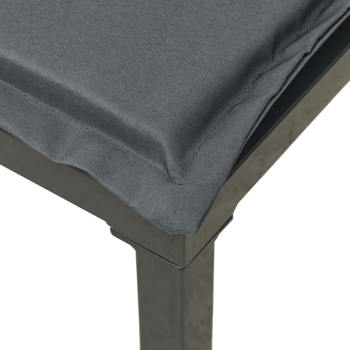 hjørnemoduler til havesofa 2 stk. m. hynder polyrattan sort grå