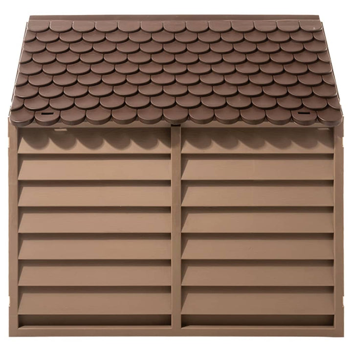 hundehus 86x84x82 cm polypropylen brun