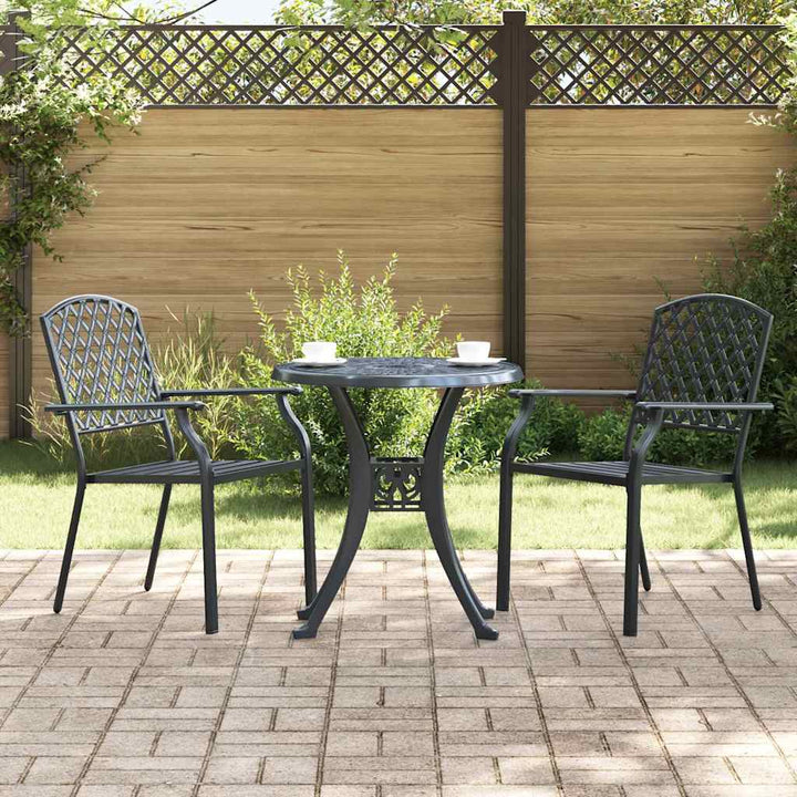 Stol 2 pcs Antracit 56 x 65 x 89cm Stål
