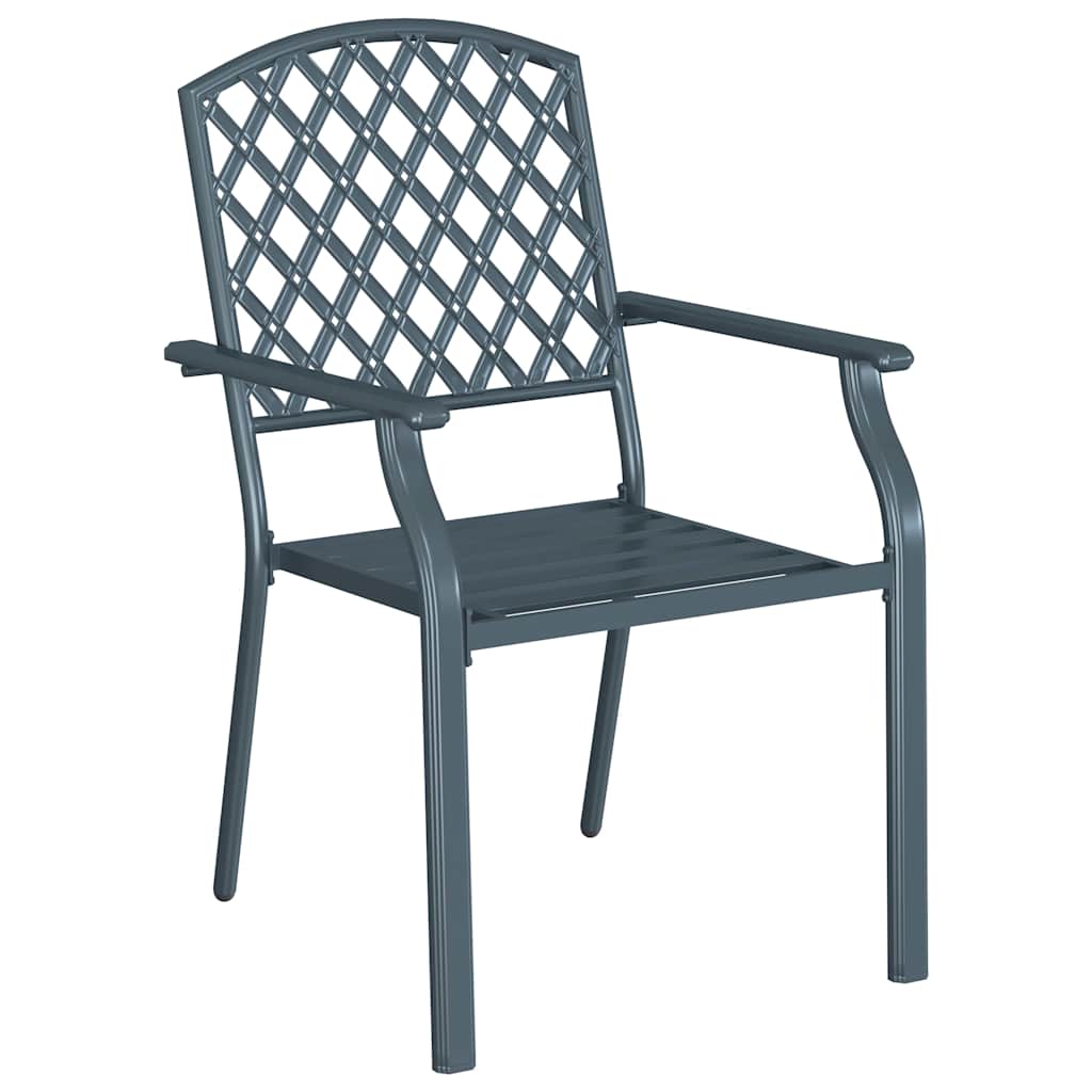 Stol 2 pcs Antracit 56 x 65 x 89cm Stål