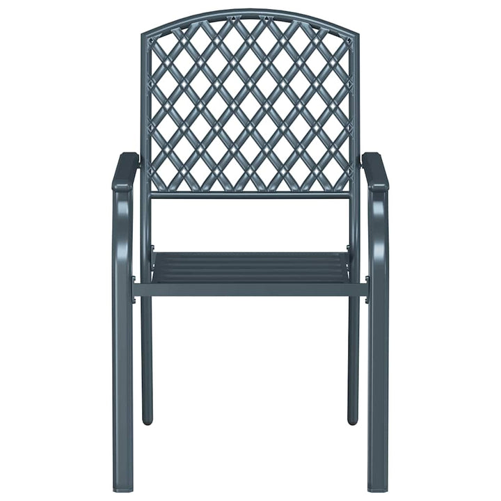 Stol 2 pcs Antracit 56 x 65 x 89cm Stål