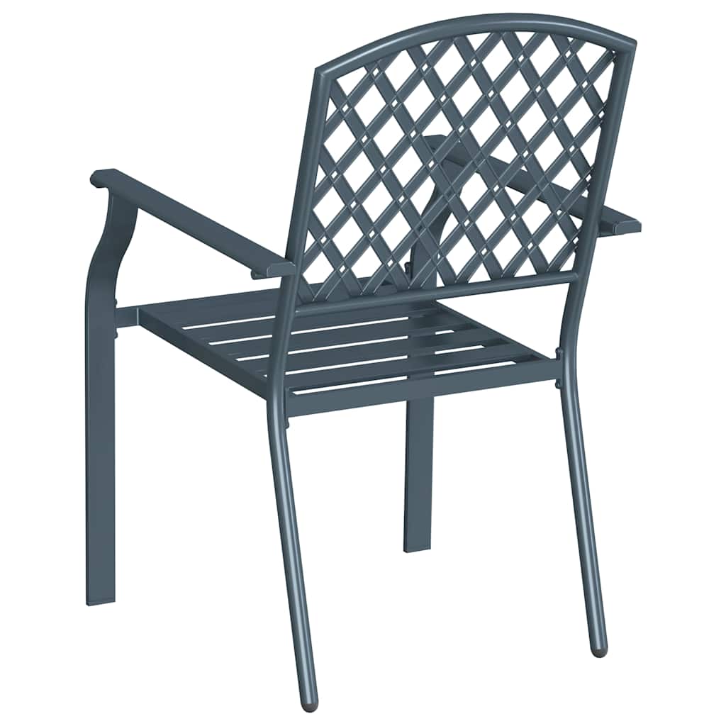 Stol 4 pcs Antracit 56 x 65 x 89cm Stål