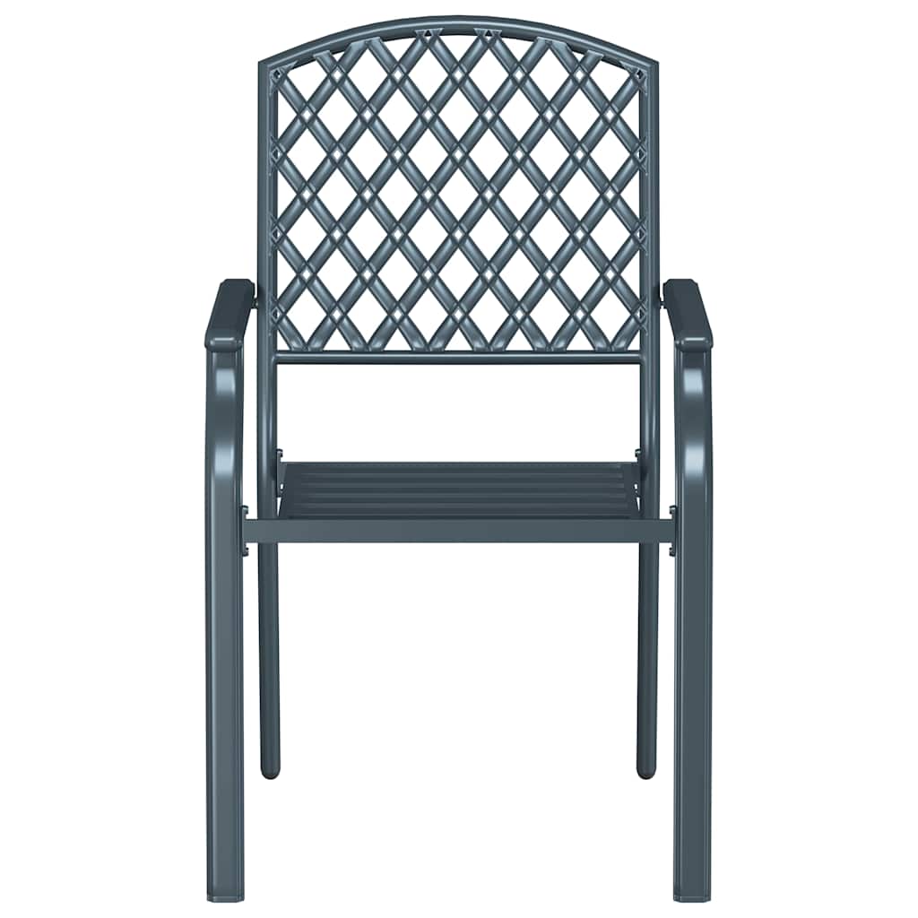 Stol 4 pcs Antracit 56 x 65 x 89cm Stål