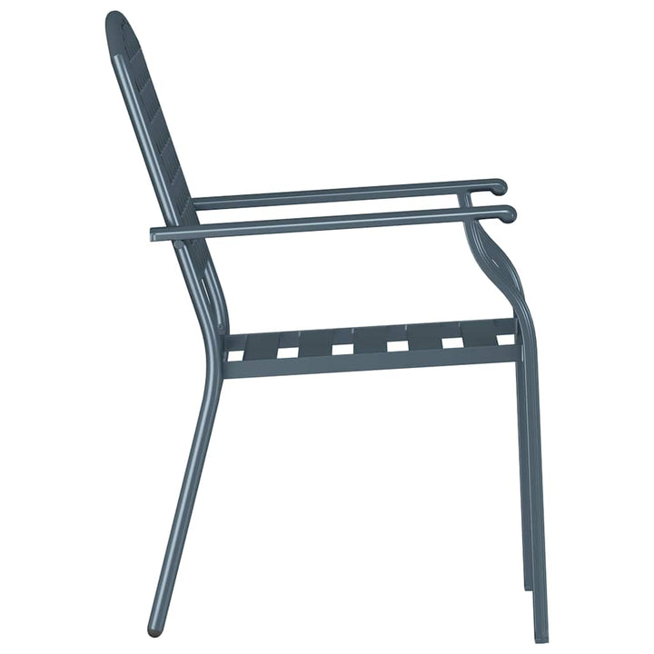 Stol 4 pcs Antracit 56 x 65 x 89cm Stål
