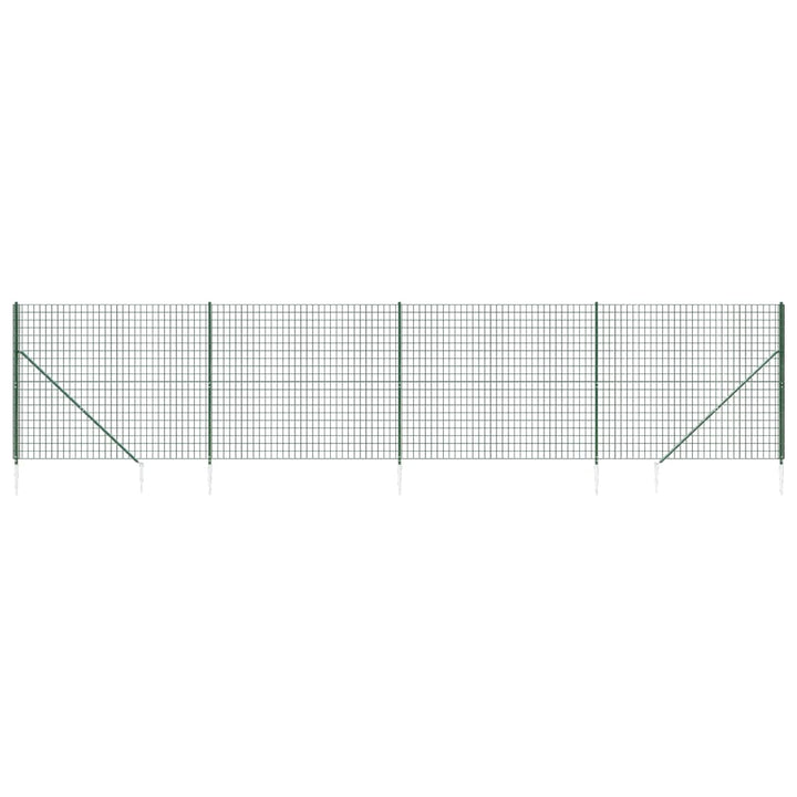 trådhegn med jordspyd 2x10 m grøn